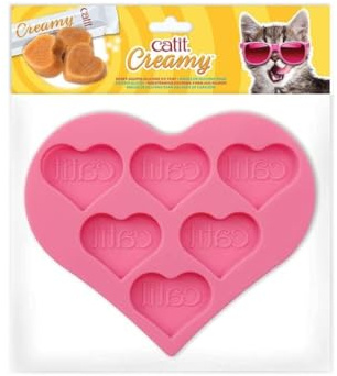 Catit Creamy Ice Pops Silicone Tray, Frozen Cat Treat Tray