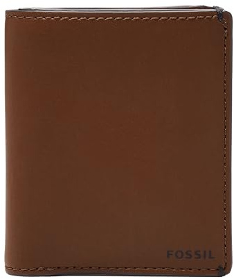 Fossil Wallet for Men Joshua, Cactus Leather Bifold brown L 8,9 cm, W 1,3 cm, H 10,2 cm ML4478210