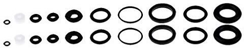 2 juegos de juntas tóricas negras juntas de goma adecuadas para aerógrafo anillo de sellado interno AC084