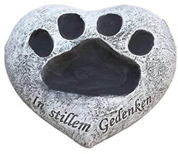 stoneandstyle Grabschmuck Hund Katze Tiere In stillem Gedenken frostfest Grabstein