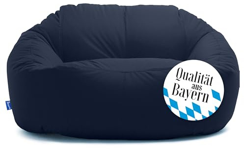 Bruni Lounge sittsäck soffa i blågrå – inomhus och utomhus XXL sittsäck-lounge, soffa för 1–2 personer
