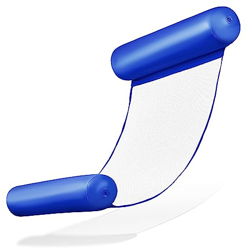 Balinco Hamac Gonflable pour Adultes, Jouet d’Eau pour Enfants, Matelas Gonflable de Piscine, Matelas d’Eau, Tapis Relax, Hamac d’Eau, Accessoire pour Pool Party - Bleu