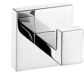 TopHomer 1PCS Bathroom Towel Hooks, Stainless Steel Wall Mounted Towel Coat Hooks Hanger with Srews for Bathroom Kitchen Hotel Garage (Silver)