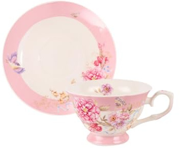 English Fresh Home Office Noodles, tè pomeridiano, tazza da caffè, tazza per il latte e piatto per la colazione, stile D, tazza singola e piatto