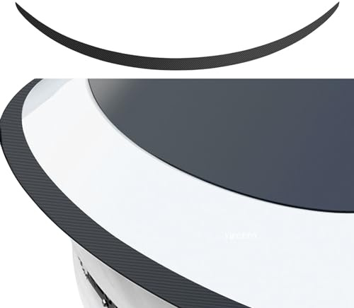 Ywooon Alerón Trasero Original de Fibra de Carbono Mate para Tesla Model 3 2016-2023 ABS ala de Decoración del Maletero Model 3 Accesorios (Fibra de Carbono Mate)