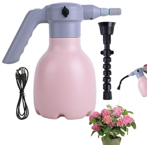 Annaffiatoio automatico, bottiglia di nebulizzazione elettrica da 1,5 l per piante da esterno | Spruzzatore d'acqua con design a ugello lungo per fioriere succulente, bonsai di fiori
