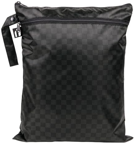 Bumkins Sac étanche pour bébé, Voyage, Maillot de Bain, Couches en Tissu, pièces de Pompe, Piscine, vêtements de Sport, Articles de Toilette, Crochet à Poussette, Sac à Fermeture éclair, Pochette