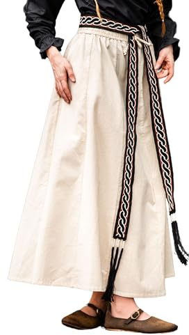 Leonardo Carbone® Unisex Wikinger Gürtel Elina - Mittelalter Kleidung für Männer und Damen, LARP-Kleidung, Karneval, Cosplay, Hobbit Kostüm - 100% Baumwolle