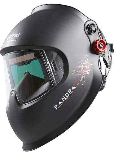 Optrel Panoramaxx Hybrid CLT Schweißhelm Automatik - Professioneller Schweißschirm mit Laserschutz, Crystal Lens Technology und XXL-Sichtfeld für Schweißer