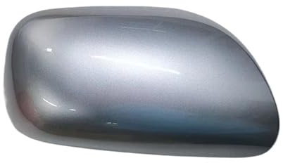 JBPIHZT Seitenspiegelabdeckungen Auto-Rückspiegelabdeckung Rückspiegelschale Spiegelgehäuse Für Toyota Für Yaris 2006 2007 2008 2009 2010 2011 Seitenspiegel-Abdeckkappen(Silber,Rechts)