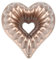 BYZCYSG Herzform Backform, Aluminium Herzform Kuchenform Antihaft-Backform Spülmaschinengeeignet 3D Charlotte Kuchenform für Geburtstag Hochzeit Weihnachten, 25 cm (10 Zoll)