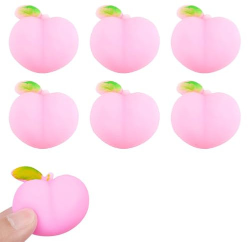 JEYORZY 6 Stück Squishy Mini-Spielzeug, niedlich, Antistress Squishy Spielzeug, Anti-Stress-Spielzeug, Spielzeug zum Drücken für Kinder und Erwachsene, Entspannungsspielzeug und Kawaii-Geschenke