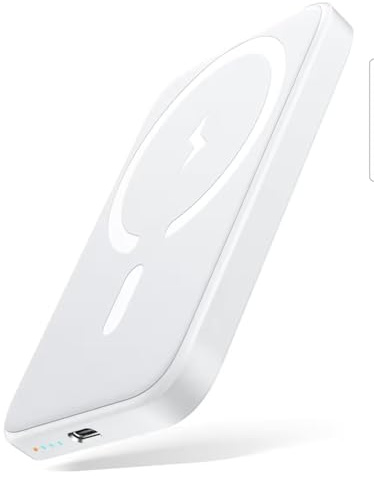 Power Bank, Magnetic Wireless Portable Charger, 10,000mAh 20W Fast Charging with USB-C Input & Output, Wireless Powerbank for Samsung/Android/iPhone 16/15/14/13/12 Pro Series and more, Battery