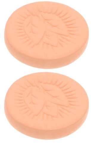 DONFAMDS 2 Discos De Terracota Para Ablandar Azúcar Moreno, Reutilizables, Para Almacenar Alimentos, Cocinas De Restaurantes Y Panaderías.