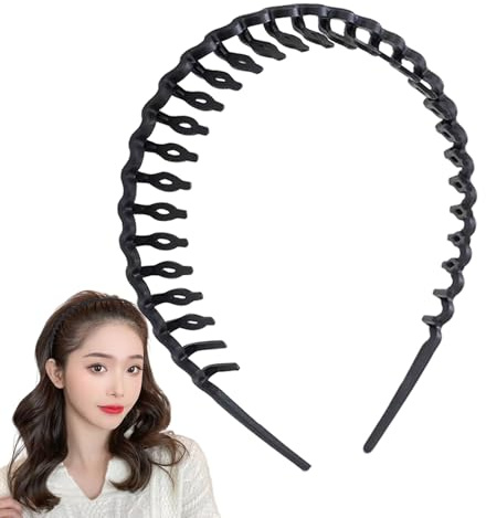 Cerchietto a puntine – Fascia dentata per capelli ondulati con denti | accessori in resina antiscivolo moda donna uomo bambino