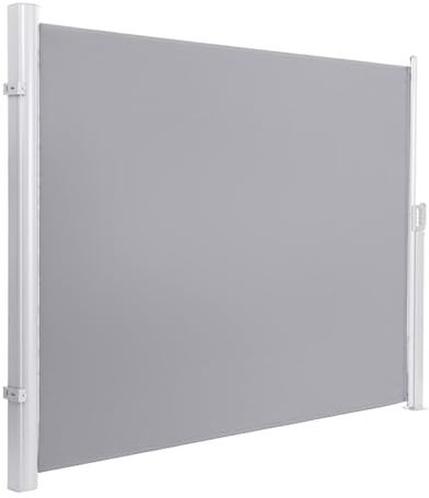 Toldo lateral retráctil impermeable y resistente a los rayos UV, sombra independiente para patios, balcones, jardines, 200 x 300 cm