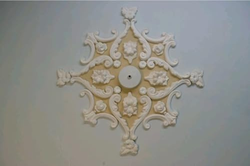 Plaster Ceiling Rose, 50 cm Diameter, Hand Made, Art&Craft
