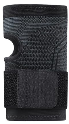 Ldabrye - Correa de compresión ajustable para muñeca, gimnasio, levantamiento de pesas, protector de punto, fácil de usar, ejercicio y entrenamiento de fuerza