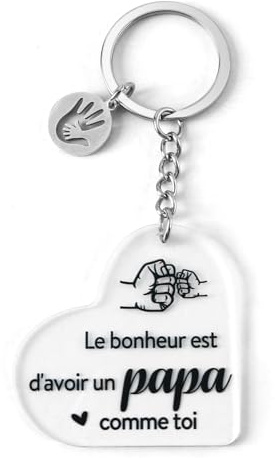 musoeica Cadeau Papa Porte-Clés, Idée Cadeau pour Papa Original Bonne Fête des Pères Anniversaires Fete des Grand Pères Homme Idée Cadeaux Fête des Peres Cadeaux Noel St Valentin