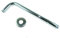 Soytich Braccio Alimentazione Metallo Cromato per Doccia Soffione (Staffa Parete) - 30cm