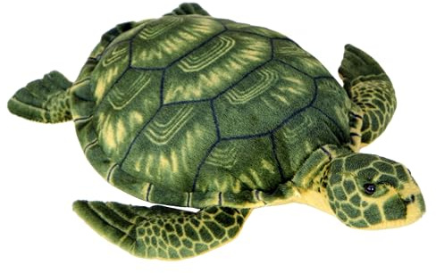 Plushfarm Wagner 6012 - Plüschtier Schildkröte - grau-grün - 55 cm lebensecht Plüsch Kuscheltier Stofftier