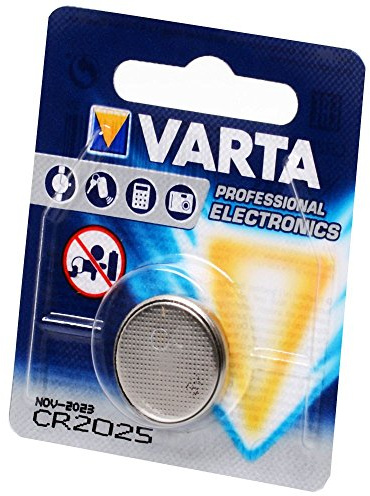 Varta CR2025 3 V Lithium Pila de botón Professional Lithium Pila de botón Electronic 1er Pack (cantidad = 2)