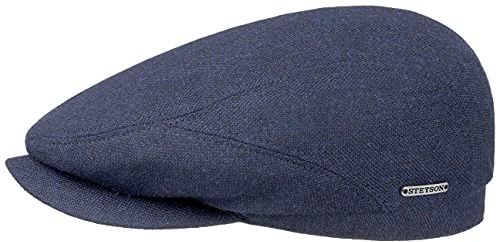 Stetson Belfast Tweed Flatcap Schiebermütze Herren Wollcap mit Baumwollinnenfutter Herbst Winter