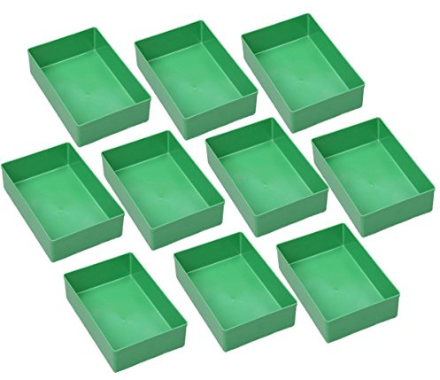 Allit EuroPlus 10 Einsatzboxen Insert 45/1 45/2 45/3 45/4 45/5 Industrienorm (Gr. 4 Gr?n)