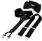 DonDon Herren 3,5 cm breiter Hosenträger in Y-Form elastisch und verstellbar im 2er Set mit farblich passender Fliege 12 x 6 cm