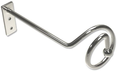 INTERDECO Drapierhaken/Raffhaken Metall in Chrom (1 Paar)