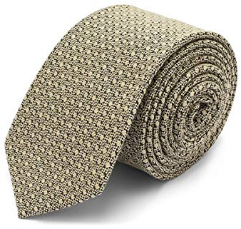 BRERA 67 elegante beige Krawatte aus Seide und Wolle 148 x 8 | Krawatten für Herren | Krawatte Jungen | Accessoires Männer für Jacke und Anzug