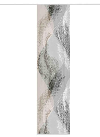HOME WOHNIDEEN Schiebegardine Torre, Blickdicht, abstraktem Motiv, 245x60cm, Stein