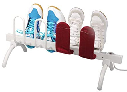 HODAGES Shoe Dryer and for Soccer Cleats, Free Standing Boot Dryer Drying Rack with 8 Drying Tubes, Electric Foot Warmer Shoes for Home OfficeUK Plug (UK plug) (US plug)