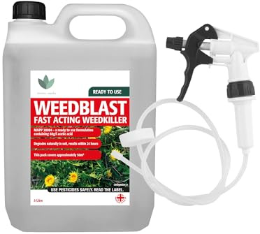 Coopers of Stortford - 5L Weedblast Fast Acting Weedkiller 5 Litre with Long Hose Trigger (Ready to use)