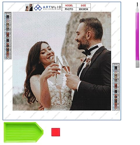 ARTULIO Diamond Painting Eigenes Foto - 30x40cm – 5D Diamant Painting Personalisiert