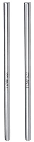 CoCud Tondo Acciaio Asta, 9mm Diametro 200mm Lunghezza, Alta Velocità Acciaio Barra Calcio Artigianato Fai-da-Te Utensili - (per Trapano Torni Noioso Macchina), 2 pezzi