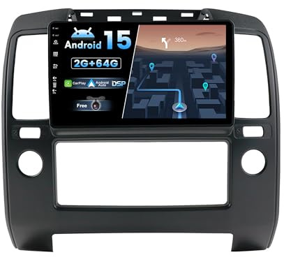 BXLIYER Android 15 IPS Autoradio pour Nissan Navara 3 D40 (2004-2010) - 2G+64G - sans Fil Carplay + Android Auto - Caméra GRATUITES - 2 Din 9 Pouce - Dab Volant Bluetooth WLAN Fast-Boot Split-Screen