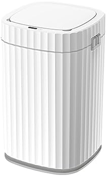 dijiusidy Papelera de inducción con fácil instalación y Embalaje rápido, Papelera con detección de Movimiento, Papelera Inteligente Resistente al Agua, Colina Gris