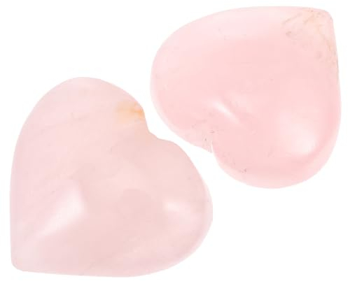 VILLCASE Herzförmiges Schmuckset Mit Rosenstein 2-teilig Elegante Und Romantische Dekoration Für Überall