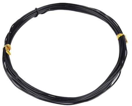 Fil De Fer Pour Bonsaï Fil d'aluminium en forme de bonsaï de jardin (1,0 mm, 1,5 mm, 2,0 mm, 3 mm, 4 mm, 5 mm) noir, six tailles for les formes de jardin et de plantes Fil De Ligature Bonsai(1mm)