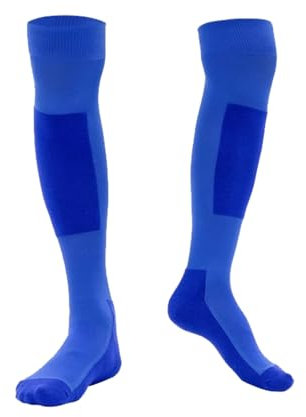KXJPIZIYB Bunte Fechtsocken Fechtausrüstung Sicherheitsleggings Bequeme Hochelastische Unisex-Wettkampfsocken für Degen, Säbel und Florett(Blue,Medium)