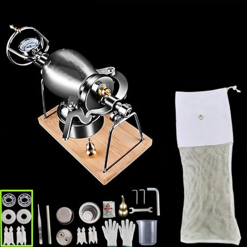 Chinese Traditional Popcorn Machine, Vintage Popcorn Maker, Stainless Steel Popcorn Poppers, Popcorn Popper Machines Home(260ml)