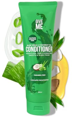 Give Me Cosmetics Conditioner, Sulphate & Silicone-Free, Aloe Vera & Coconut Oil, Intensely Nourished, Shiny Hair, Paraben-free