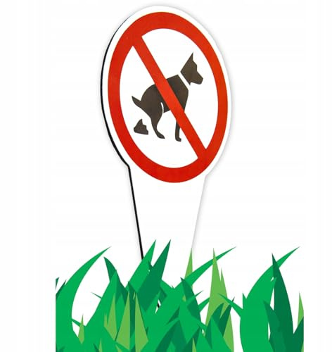 Hinweisschild: Kein Hundekot und Betreten des Rasens verboten – Wetterfest 16x28 cm für Gärten, Parks, Grünflächen – Robuste, langlebige Outdoor-Schilder (Kein Hundekot Schild, 16 x 28 cm)