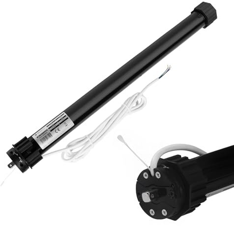 Jalousiescout Elektromechanischer MK 20/17 Funk Rollladenmotor, Funk-Rohrmotor, Zugkraft 20 Nm, SW60, Funk Endlageneinstellung, für 60mm Achtkantwelle, Rolladenantrieb mit Thermoschutz