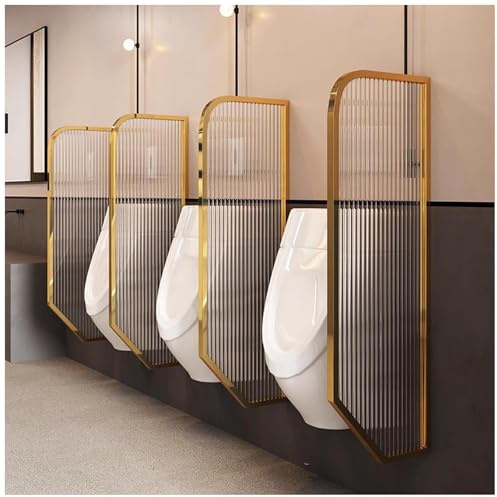 Separador de privacidad para orinario de hombre, de vidrio templado, para montar en la pared, 120 cm, ideal para baños públicos en hoteles, restaurantes, bares, pantalla de separación de urinarios