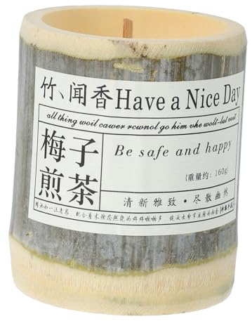 ULTECHNOVO Vela Perfumada de Natural con Aroma Té de Ciruela Larga Duración Vela Aromática para Yoga y Ambientación Interior Regalo Aromaterapia