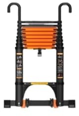 Scale per soffitta Scala telescopica con ganci, scala estensibile multiuso portatile for soffitta, for interni ed esterni della casa scales(3.5m)