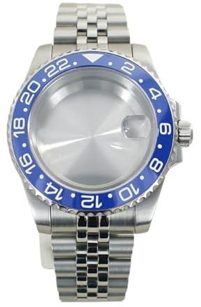1 st 40 mm klockfodral Rem 200M Vattentät for Miyota8215 Automatic Movt GMT SUB-fodral(34)