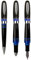 Monteverde Mega M 3 Black/Blue - Ballpoint Pen, Fountain Pen and Rollerball in A Write-Device